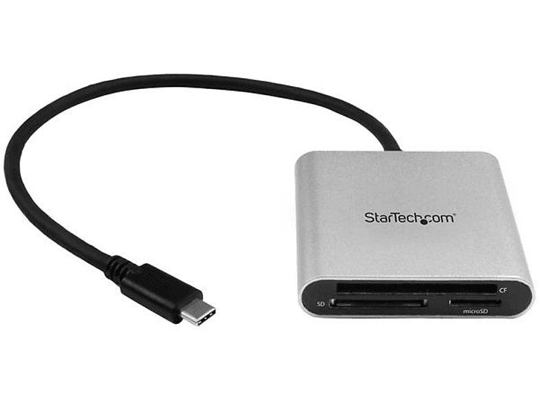 Lector de Tarjetas | StarTech.com FCREADU3C Lector Grabador USB-C 3.0 de Tarjetas Flash SD CF MicroS