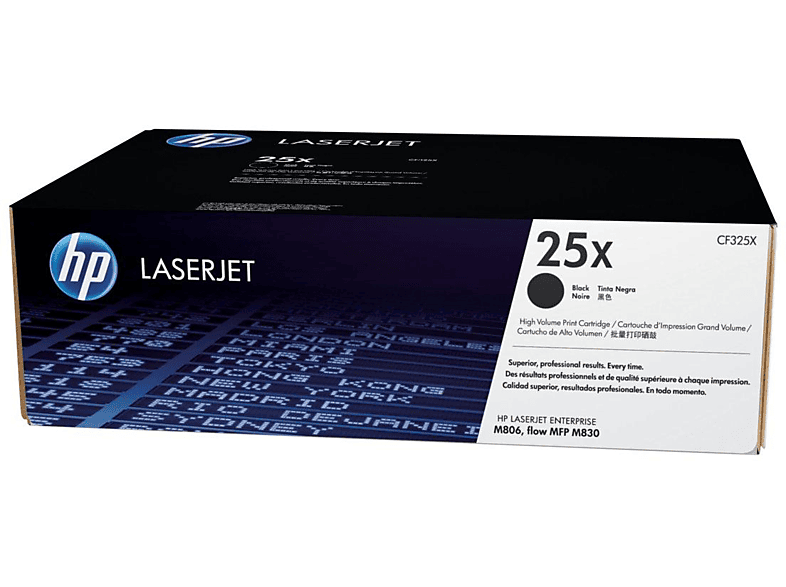 HP 25X | Alto rendimiento - negro - original - LaserJet - cartucho de tóner (CF325X ) - para