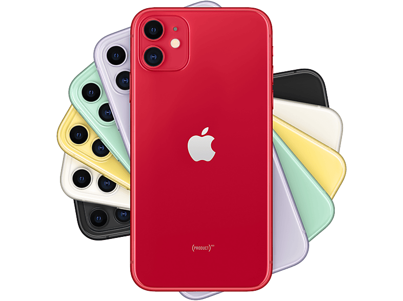 Móvil | APPLE 1464573 MHDD3QL/A IPHONE 11 RED 64GB, Rojo, 64 GB, 64 GB RAM, 6,1 