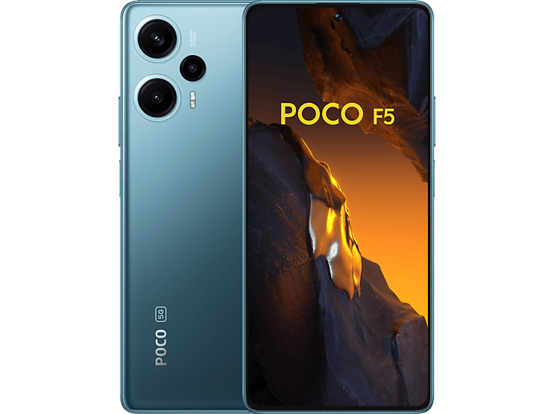 Móvil | XIAOMI POCO F5, Azul, 256 GB, 8 GB RAM, 6,67