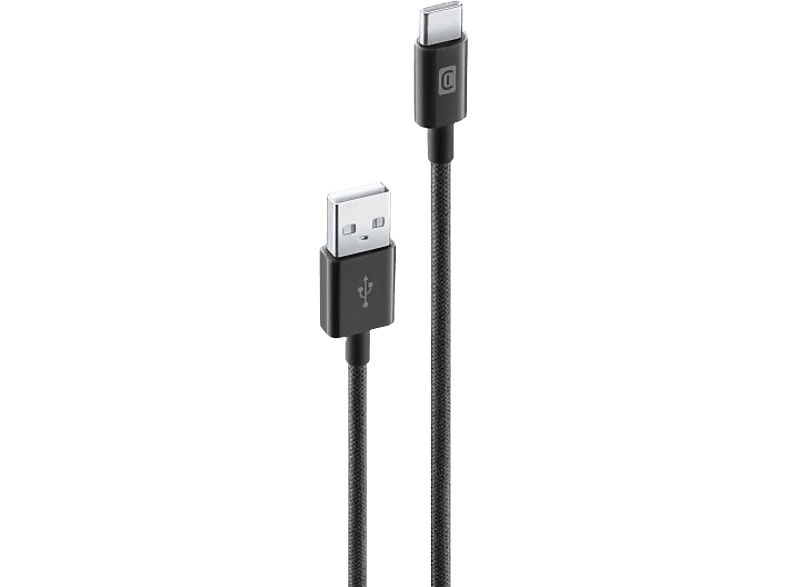 Cable USB a USB-C | CellularLine, 1.5 m, USB a USB - C, Universal, Negro