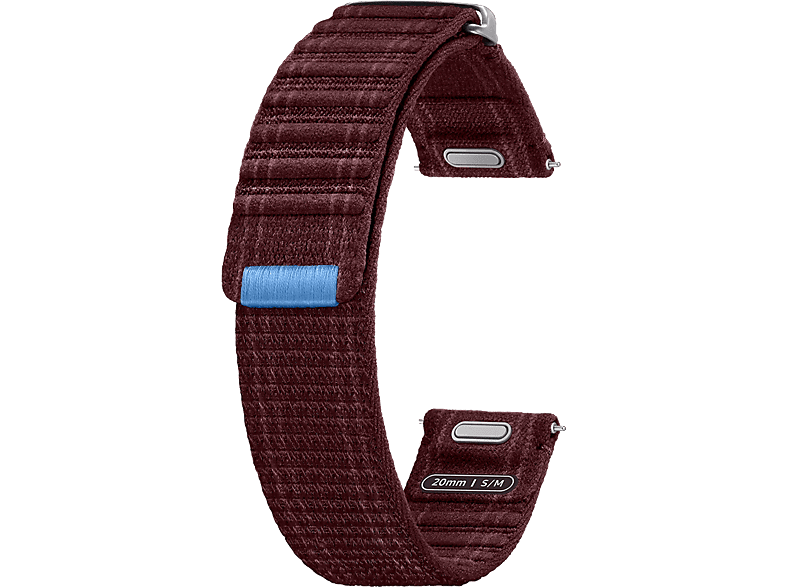 Correa | Samsung Fabric Band, Para Samsung Galaxy Watch7, Tela y Velcro, Fácil ajuste, Talla S/M, Vino