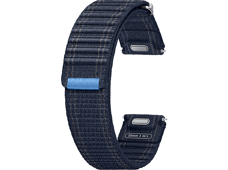 Correa | Samsung Fabric Band, Para Samsung Galaxy Watch7, Tela y Velcro, Fácil ajuste, Talla M/L, Navy