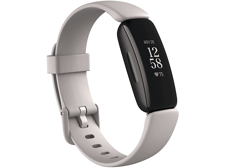 Pulsera de actividad | Fitbit Inspire 2, Blanco Marfil, Frecuencia Cardiaca 24/7, 10 días batería