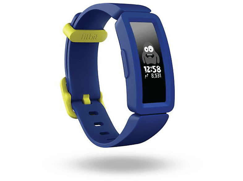 Pulsera de actividad | FITBIT Ace 2, Resistente al agua, Cuenta infantil, Azul y amarillo