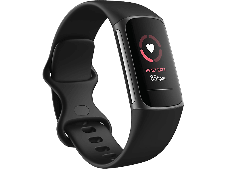 Pulsera de actividad | Fitbit Charge 5, Platino Negro, 13 - 21 cm, 1.04