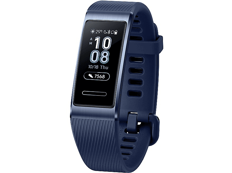 Pulsera de actividad | Huawei Band 3 Pro, Resistente al agua 5 ATM, GPS, Azul