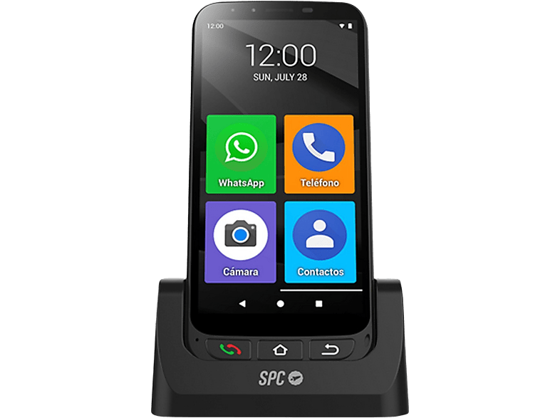 Móvil | SPC Zeus 4G PRO, Para mayores, RAM 3 GB, ROM 32 GB, Quad Core MT6761V Helio, 5.5’’, 2400 mAh, Android 11, Negro 