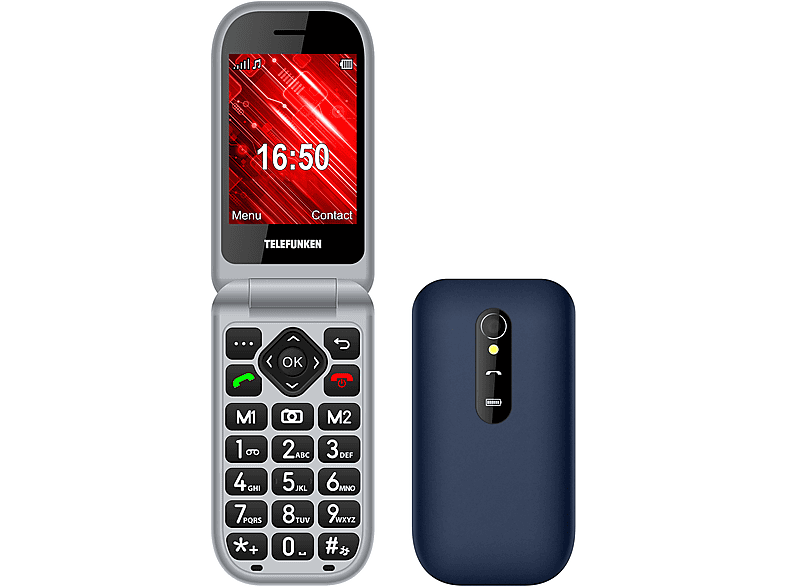 TELEFONO DECT | TELEFUNKEN Telefono movil telefunken s445 senior phone - 2.8pulgadas - rojo, Not available, 32 MB, 800 mAh 