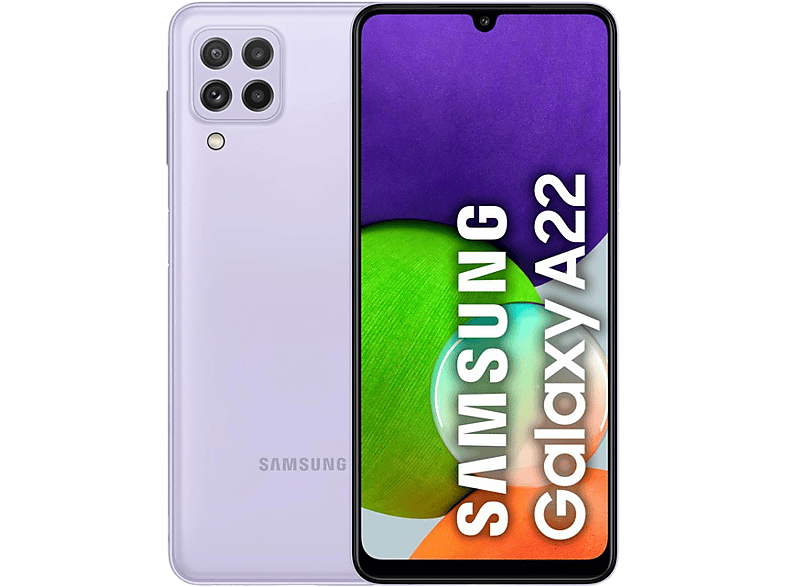 Móvil | Samsung Galaxy A22 LTE, Violeta, 128 GB, 4 GB, 6.4