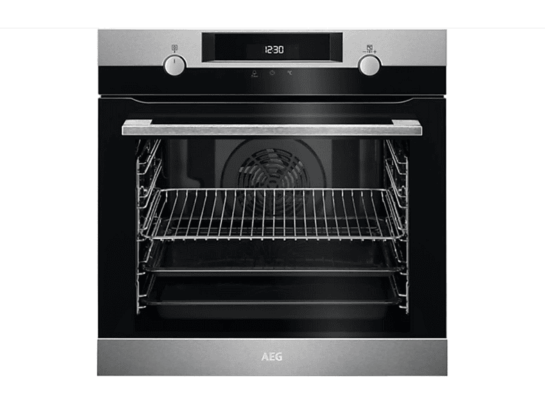 Horno multifunción | AEG BPK 537221 M, Cable de corriente, 72 l, 56,9 cm, Inox 