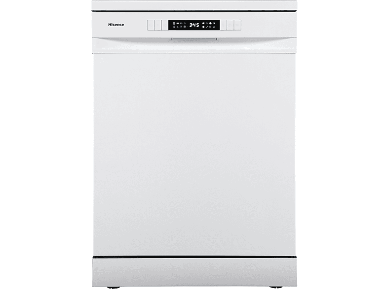 Lavavajillas libre instalación 60 cm | HISENSE HS623D10W, 14 servicios, 7 programas, 598 mm, Blanco 