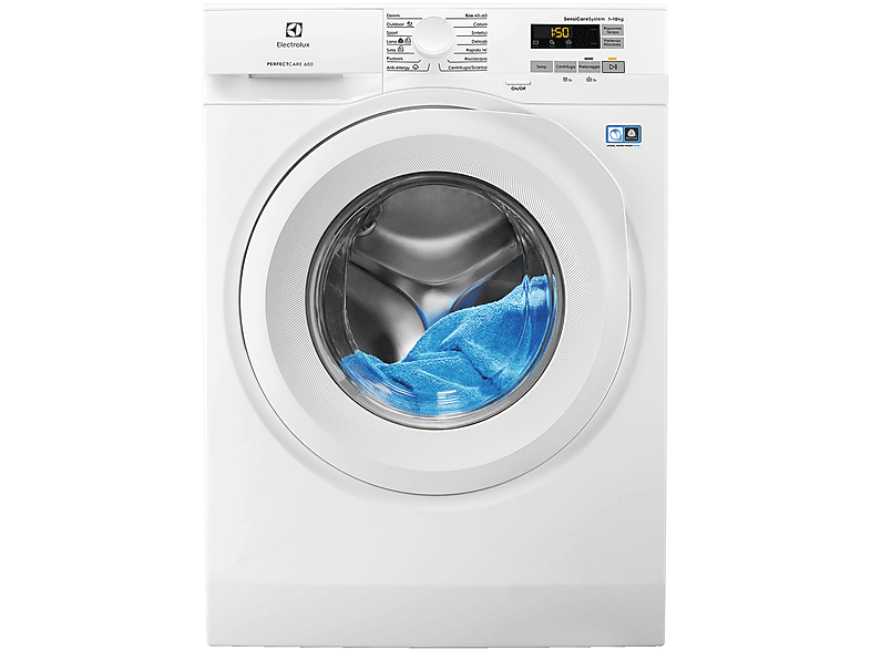 Lavadora carga frontal | ELECTROLUX EW6F512U, 10 kg, 14 programas, Blanco 