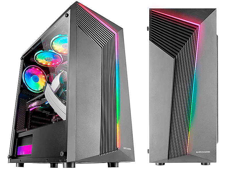 PC Gaming | NEOPC Ordenador Gaming Intel I5 11400F 16 GB de RAM 480 GB de disco duro y tarjeta graficas RX6600, INTEL i5 11400F, 16 GB RAM, 480 GB SSD, Radeon™ RX 6600, Windows 11 Pro (64 Bit), Blanco