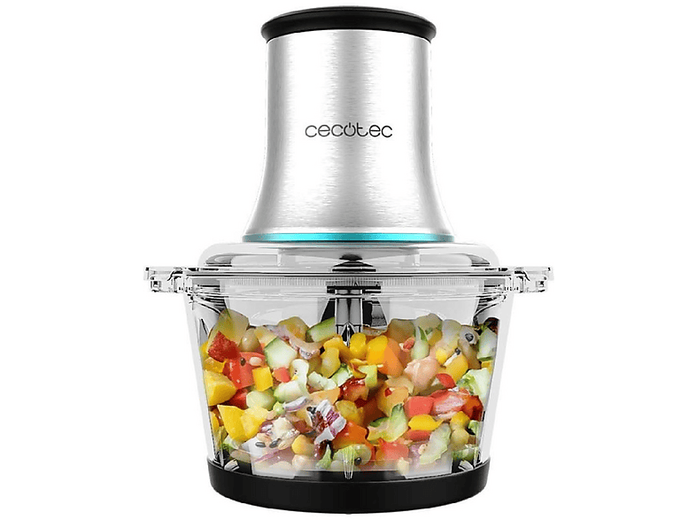 Picadora de carne | CECOTEC ChopBeat 2000 Vindaloo Glass, 50 W, Silver 