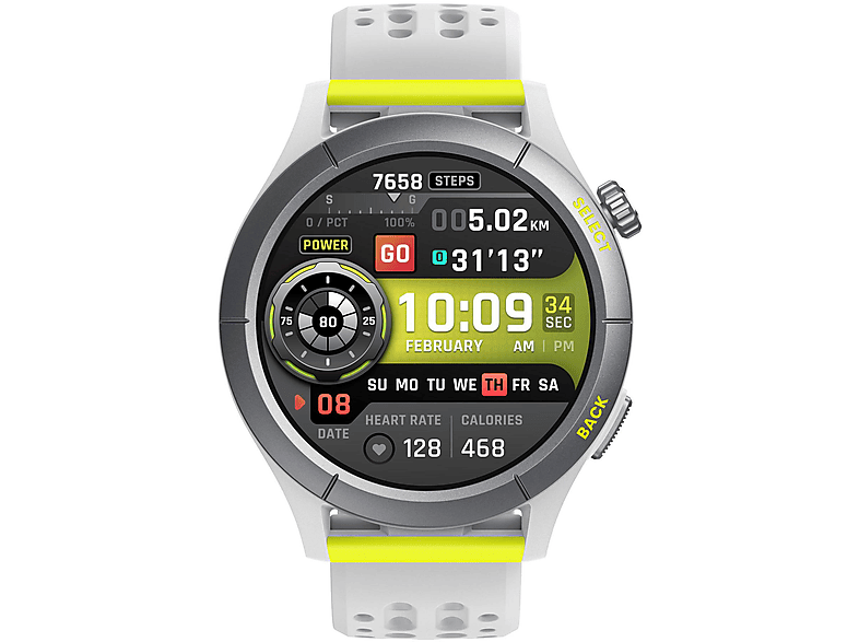 Smartwatch | AMAZFIT Cheetah Round, Talla única, Fibre Reinforced Plastic (FRP), Titanio, Gris 