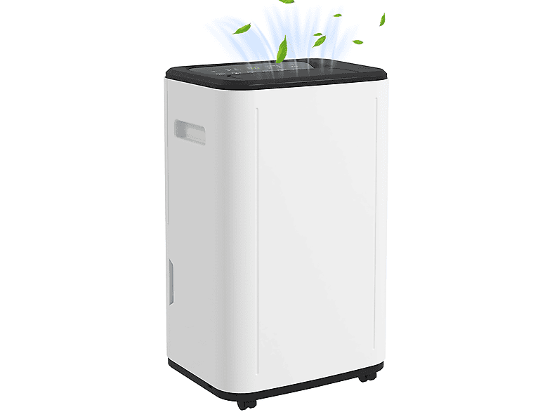 Deshumidificador | HOMCOM 821-030V90WT, 6 l, 40 m², Blanco 