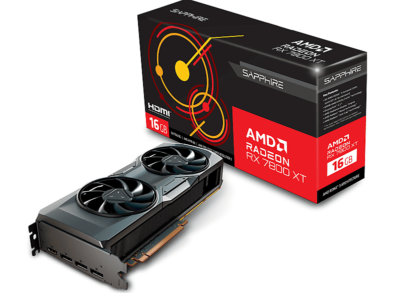 Tarjeta gráfica | SAPPHIRE AKLBB1822714745, GDDR6, PCI Express x16 4.0 