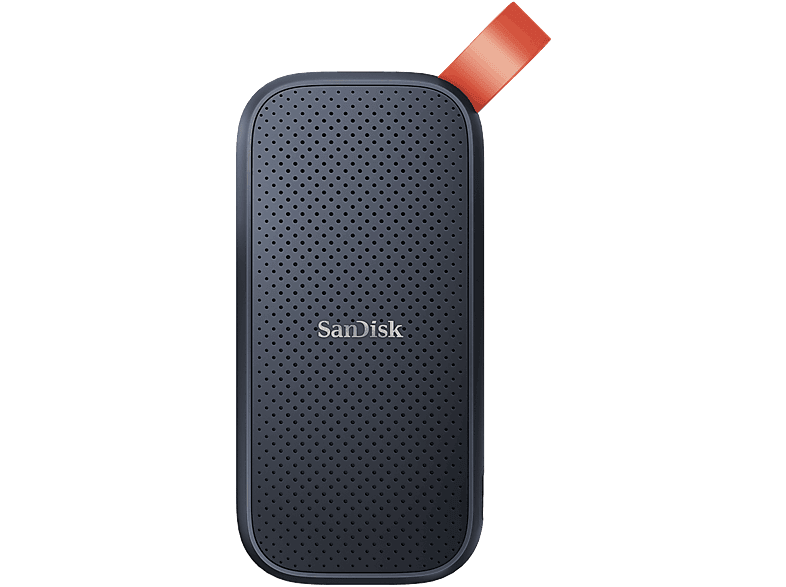 Disco duro SSD externo 2TB | SanDisk Portable SSD, Portátil, USB 3.2 Gen 2, Lectura de hasta 800 MB/s, Gancho de goma, Gris