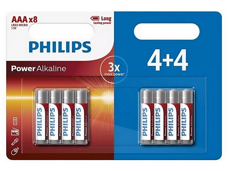 Pilas AAA | PHILIPS LR03P8BP/10 