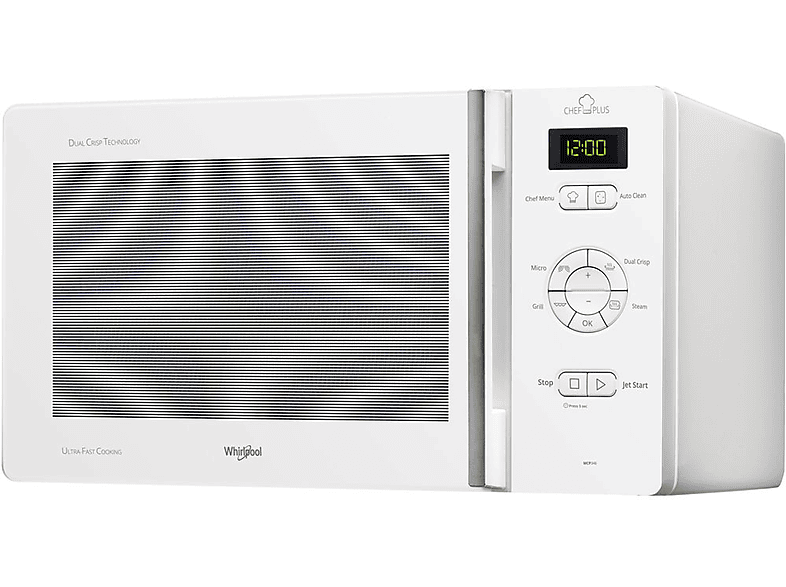 Microondas libre instalación con grill | WHIRLPOOL MCP 346 WH, 1 kW, 1 l, Blanco 