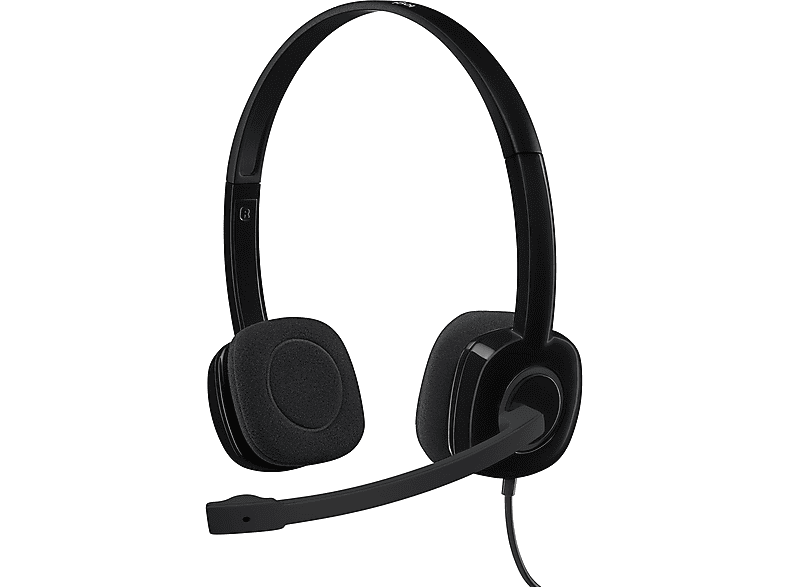 Auriculares de oficina | LOGITECH H150 Stereo Headset, Circumaurales, Negro