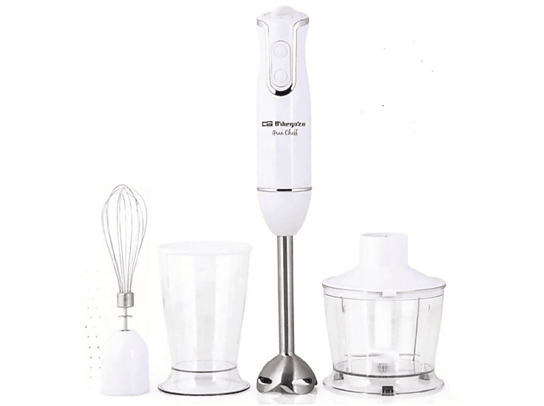 Batidora de mano | ORBEGOZO Orbegozo Bt 2660 Batidora De Mano 800w Con Vaso Medidor De 600ml Y Picadora Universal, 800 W, 2 velocidades, Blanco 