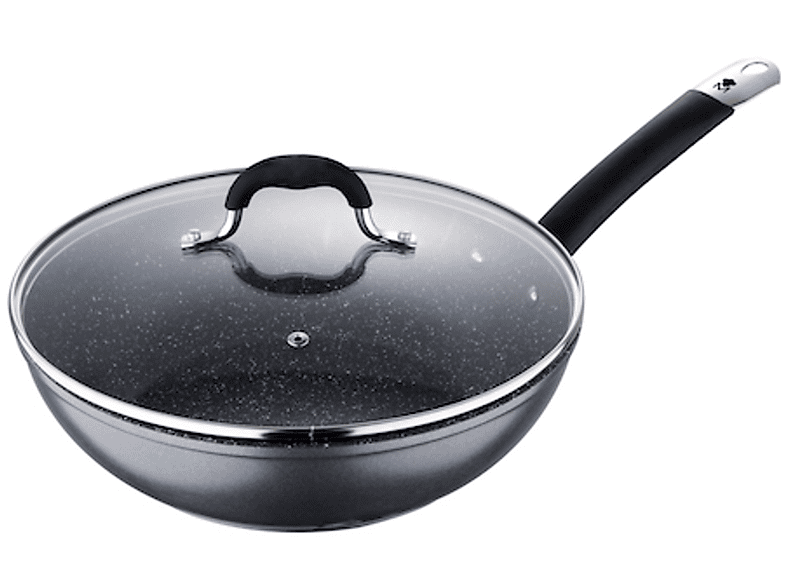 Wok 28X8.0Cm C/Tapa Aluminio Forjado Ind Home Edition Bk Mp | MASTERPRO BGMP-3289-BK, Otros Recubrimientos 