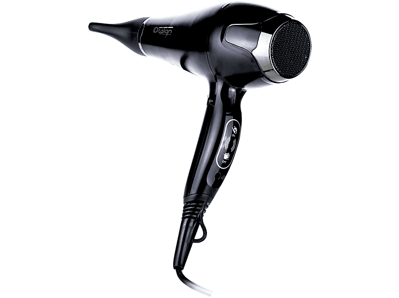 Secador | ITALIAN DESIGN PRO 2000 TOUCH POWER HAIR DRYER, 2000 W, 3 niveles temperatura, Negro 