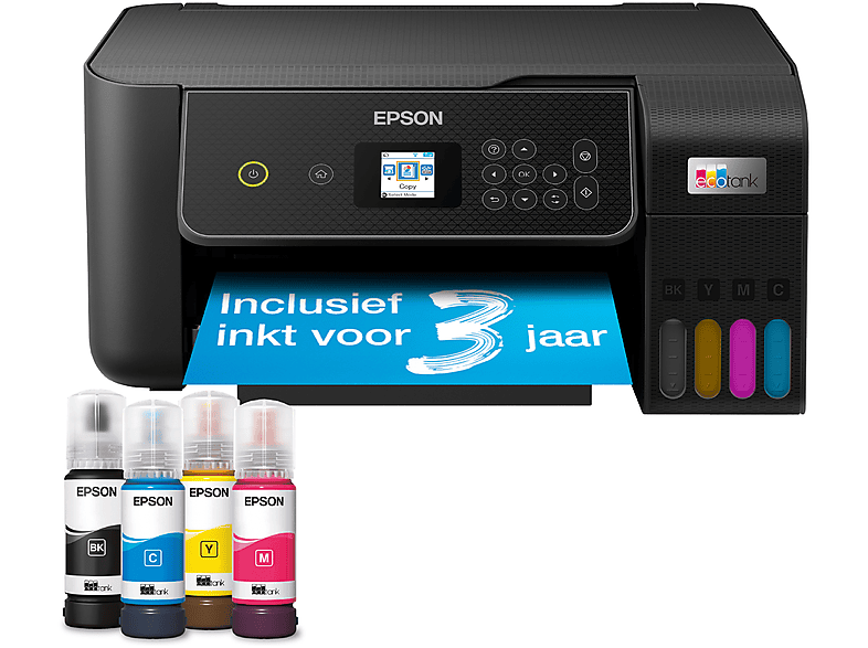 Impresora multifunción tinta | EPSON ET-2870, Inyección de tinta, Negro 