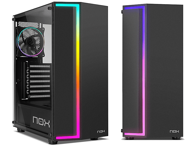 PC Gaming | NEOPC NEOMEDI92, AMD Ryzen 5 5600X, 32 GB RAM, 480 GB SSD, Radeon™ RX 7600, Windows 11 Pro (64 Bit), negro 