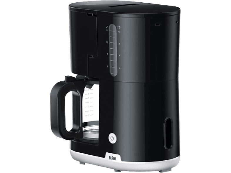 Cafetera de goteo | Braun KF1100BK, Potencia 1000 W, 15 Tazas, Apagado automático, Negro