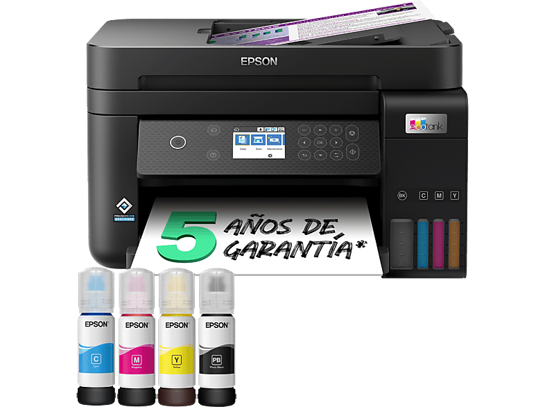 Impresora multifunción tinta  Epson EcoTank ET-3850 Color Tinta recargable WiFi Negro