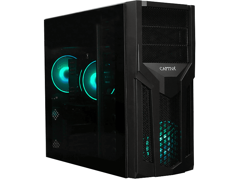 PC gaming  CAPTIVA Highend Gaming R77-064 AMD Ryzen 5 7500F 6 Núcleos 16 GB RAM 1 TB SSD GeForce RTX™ 4070 FreeDOS (Sin sistema operativo) Sin sistema operativo Negro 