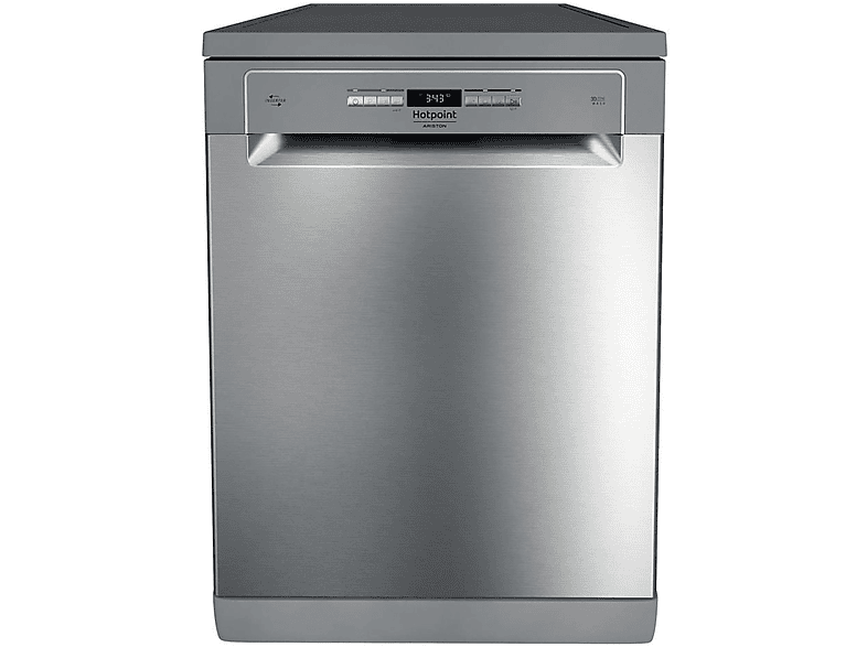 Lavavajillas libre instalación 60 cm | HOTPOINT HFO 3O32 CW X, 14 servicios, 7 programas, 600 mm, Aluminio