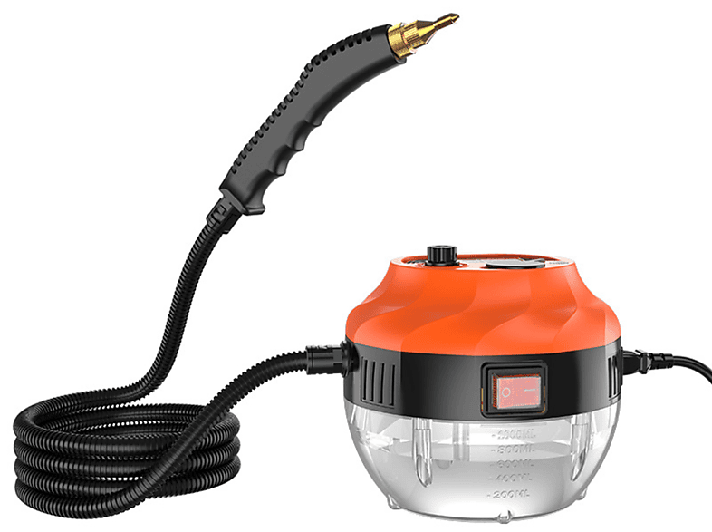 Limpiador de vapor  SYNTEK Limpiador de Vapor Acondicionador de Aire Campana de Cocina Grasa Hogar 2500W Limpiador Desinfección 2500 W 901 ml 3 barbar naranja 