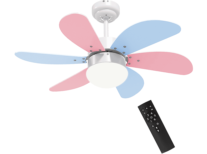 Ventilador de techo  HOMCOM B31-476V00MX 6 velocidades Multicolor