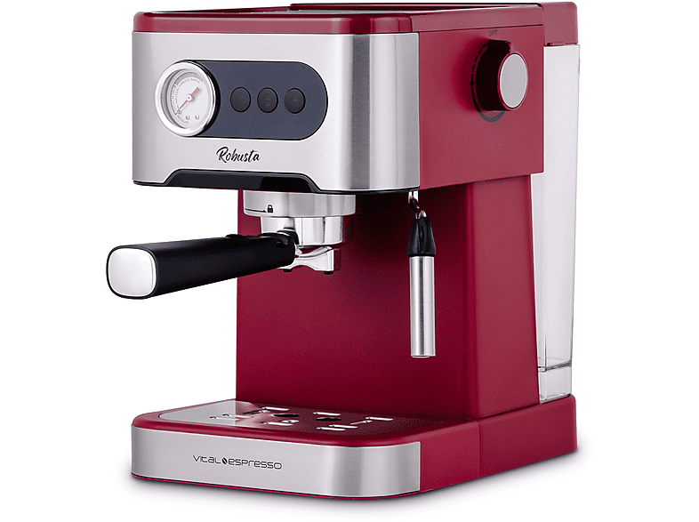 Cafetera express  XSQUO Vital Express 20 bar 1350 W 2 tazas rojo/negro 