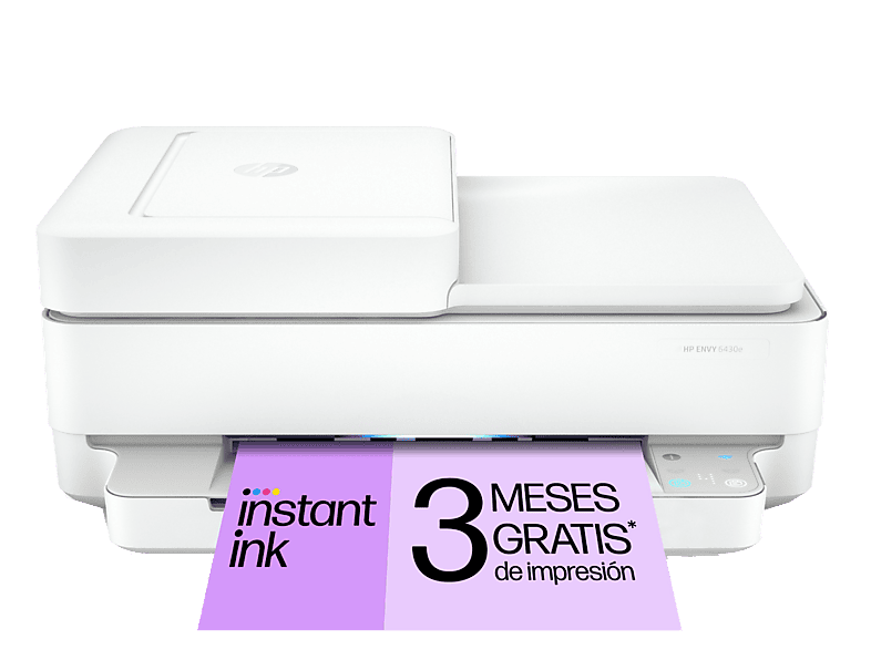 Impresora multifunción  HP Envy 6430e WiFi USB Impresión doble cara automática Instant Ink HP+ Blanco