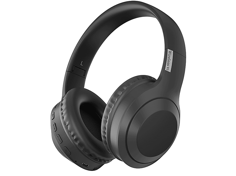 Auriculares inalámbricos  KINSI V5 400mAh calidad de sonido HiFi Circumaurales Bluetooth Negro 