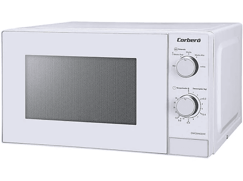 Microondas libre instalación  CORBERO CMICM4020W 700 W 5 potencia 20 l Blanco 