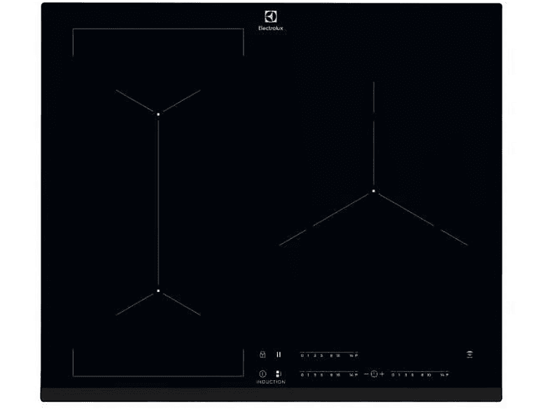 Placa de inducción  ELECTROLUX EIV63343 3 zonas 590 mm Negro 