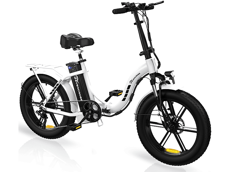 Bicicleta plegable  Bicicleta eléctrica plegable EK6 caja de cambios de 7 velocidades con motor de 250W EVERCROSS TECH 250W 25 km/hkm/h Blanco