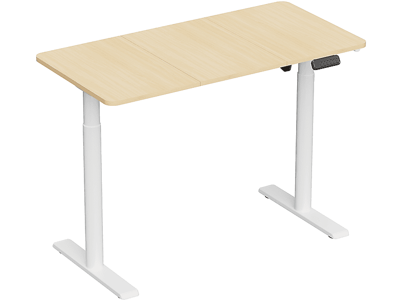 Mesa ergonómica  150-5003 Escritorio motorizado regulable en altura Tablero 120x60cm Color Madera clara KIMEX 