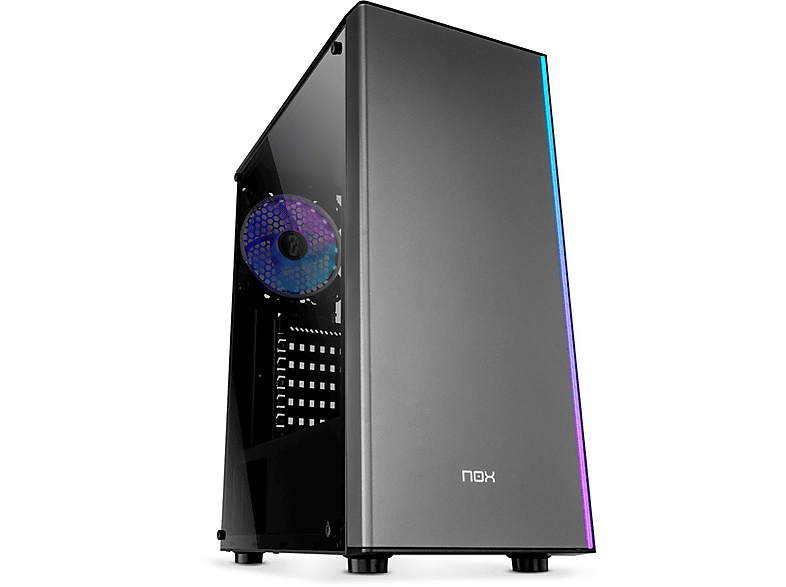 PC Sobremesa  MEGAMANIA Protón AMD Ryzen 7 5700G (8 núcleos frecuencia desde 3,8 GHz hasta 4.6GHz Turbo) 64 GB RAM 2 TB SSD Radeon™ RX Vega Windows 11 Pro (64 Bit) Negro 