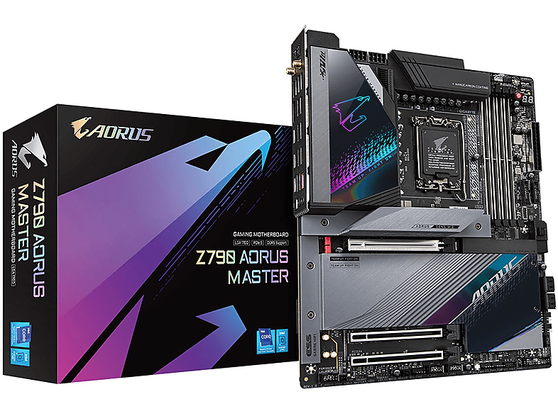 Placa base  Gigabyte Z790 AORUS MASTER GIGABYTE ATX extendida ATX extendida Intel Z790 Express LGA 1700 Negro