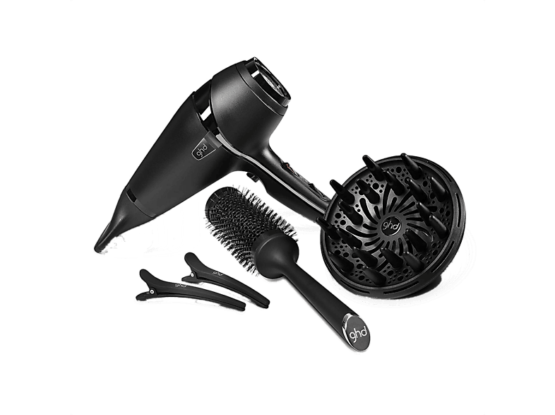 Secador  GHD Air® Kit 2100 W 3 niveles temperatura 2 velocidades Difusor incluido Negro 