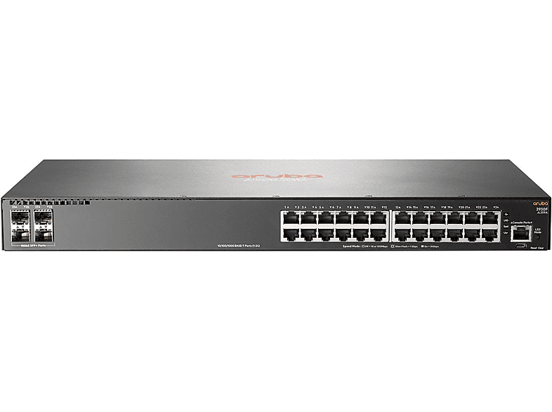 Switch  2930F 24 Puertos Gigabit PoE + 4 SFP JL259A HP Gris