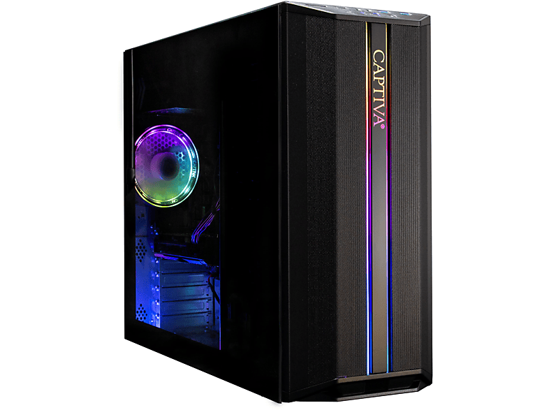 PC gaming  CAPTIVA Advanced Gaming R76-175 AMD Ryzen 5 5500 6 Núcleos 16 GB RAM 1 TB SSD GeForce RTX™ 3050 FreeDOS (Sin sistema operativo) Sin sistema operativo Negro 