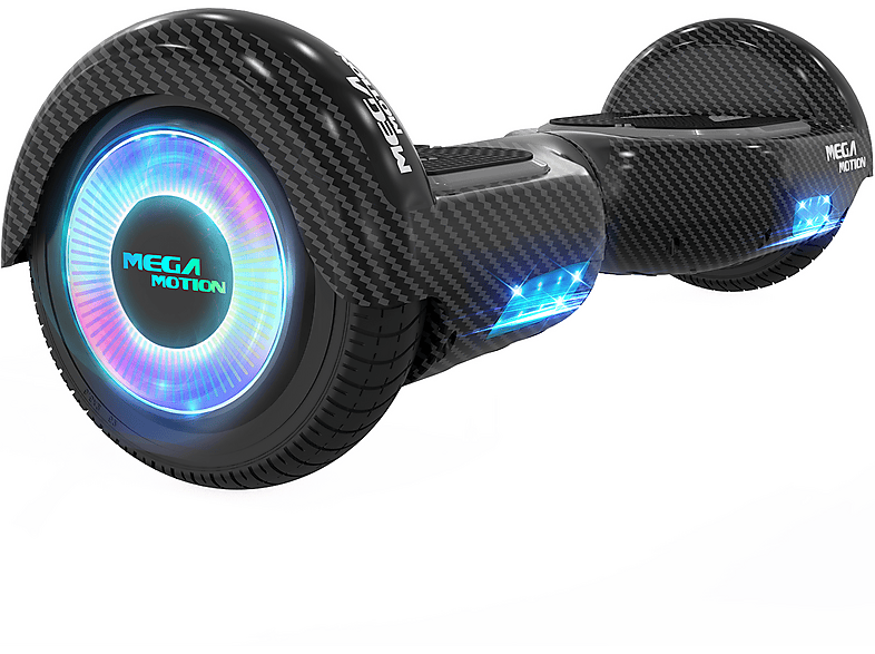 Hoverboard  A03S Hoverboards para Niños Con altavoz Bluetooth y luz LED Regalo para Niños y Adolescentes MEGA MOTION 15 km/h 4000 mAh 180 W 100 kg Negro 